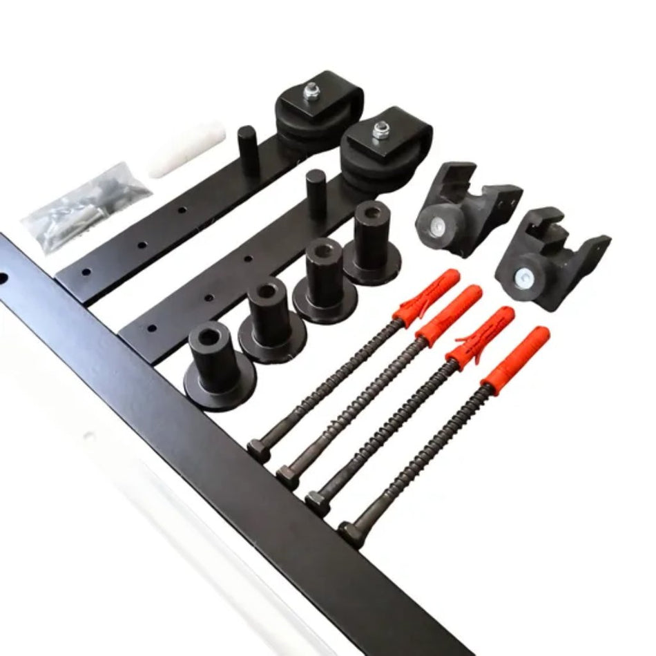 Hillaldam 50 Barn Sliding Door Strap Set 1.8m Black