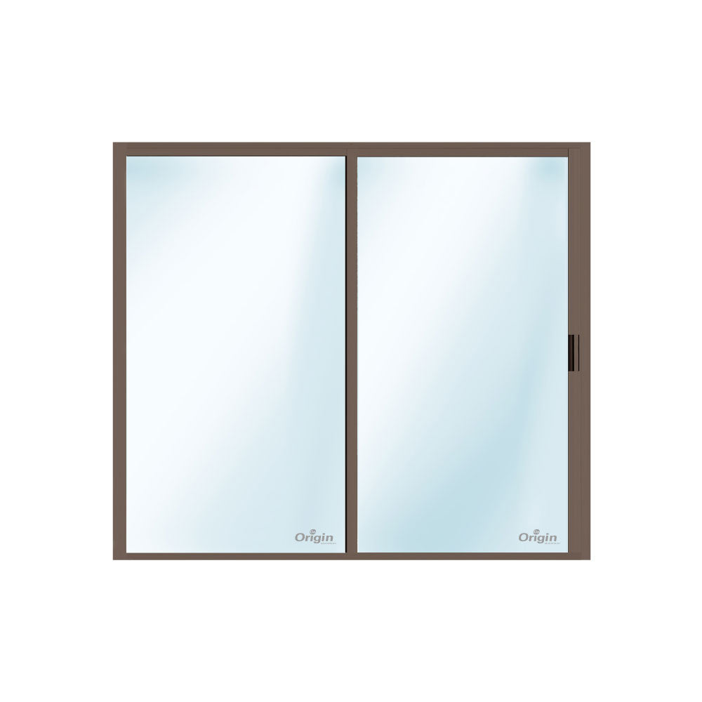 Abcus Sliding Door Bronze Alum & Lock CYL SD1821 2400x2100mm