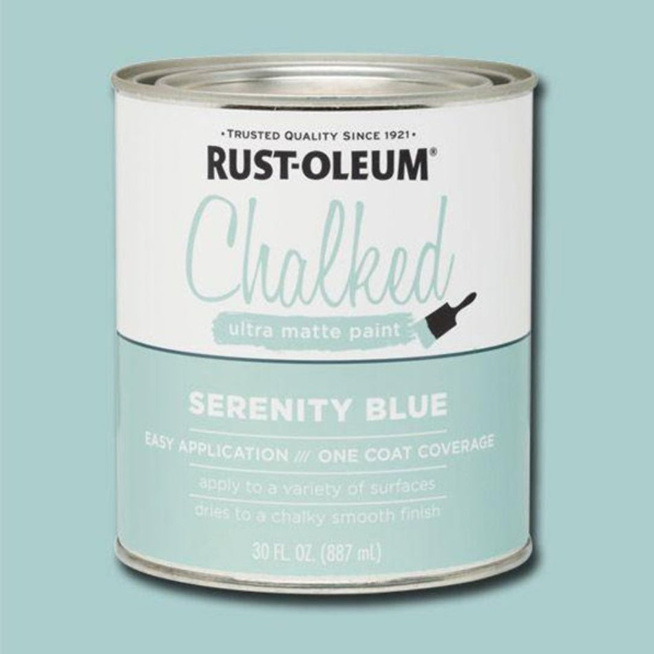 Rust-Oleum Chalked Paint 887ml Serenity Blue