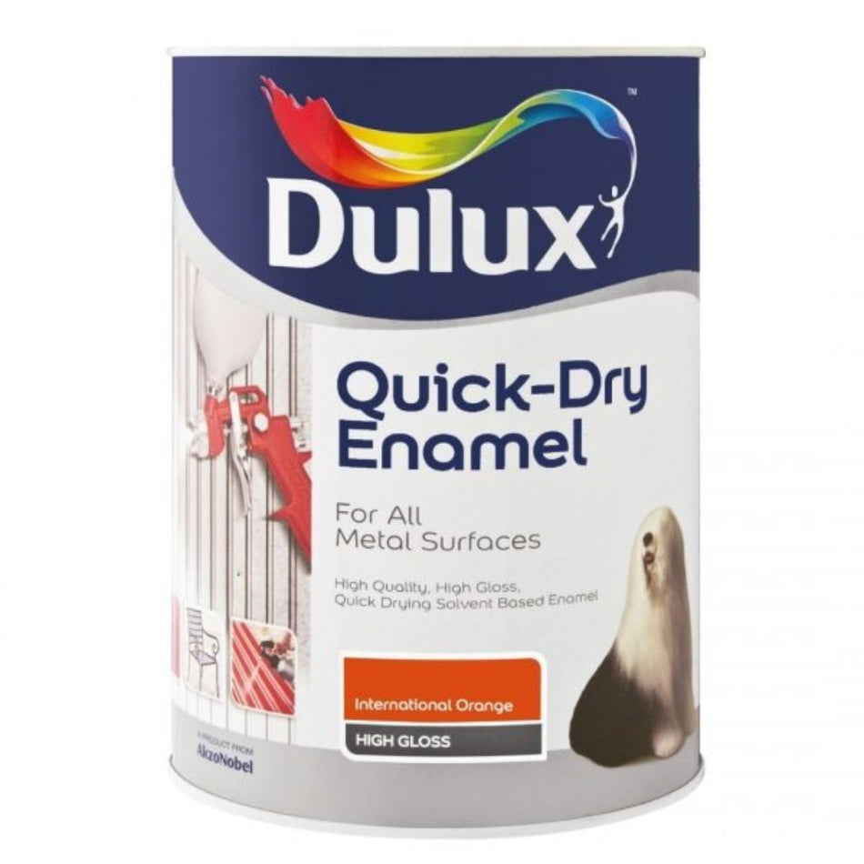 Dulux Enamel International Orange 1L