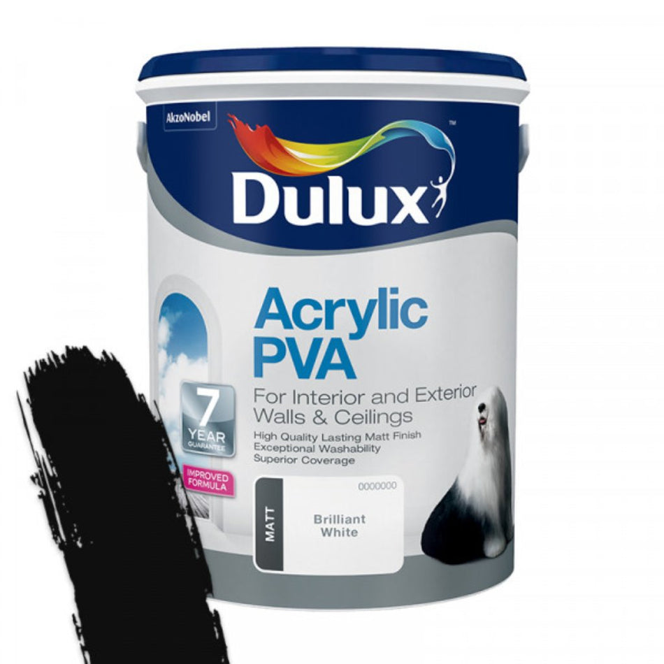 Dulux Acrylic PVA 5L Black
