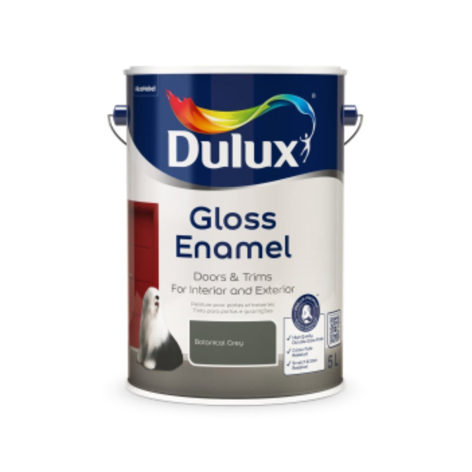 Dulux Gloss Enamel Charred Grey 5L