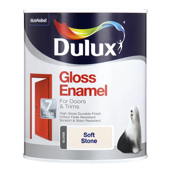 Dulux Gloss Enamel Soft Stone 1L