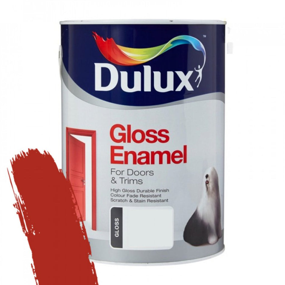 Dulux Gloss Enamel 5L Signal Red