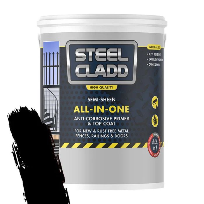 Steel Cladd Primer All-In-One Black 1L