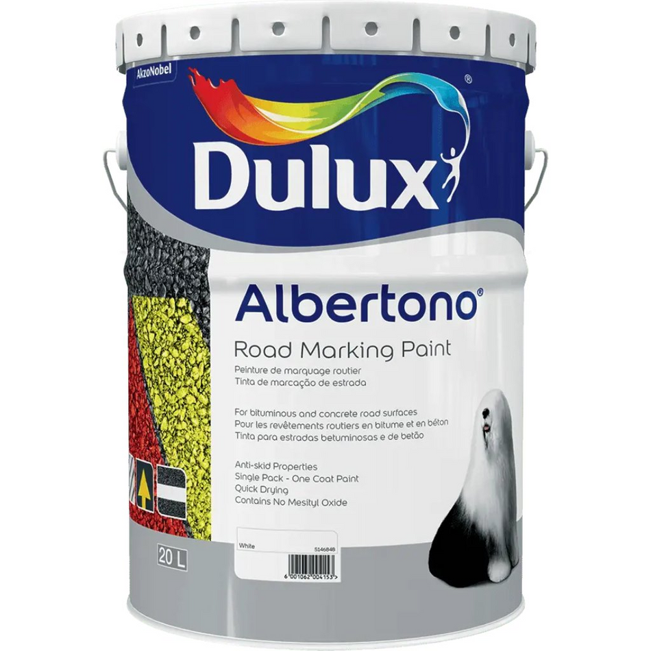 Dulux Albertono Road Marking White 20L
