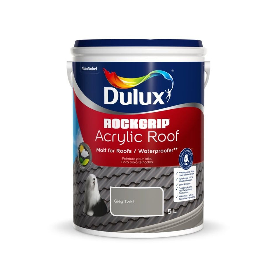 Dulux Rockgrip Acrylic roof - Grey Twist 5L