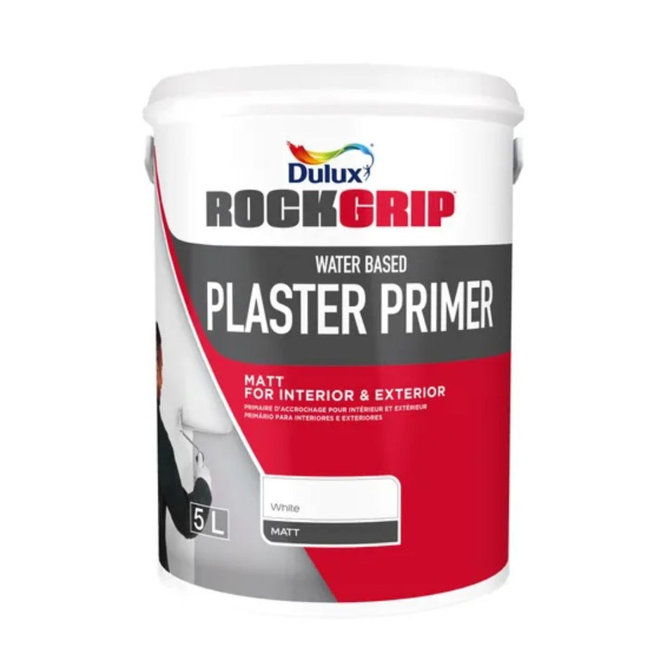 Dulux Rockgrip Plaster Primer SB White 5L