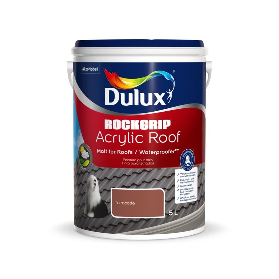 Dulux Rockgrip Acrylic Roof - Terracotta 5L