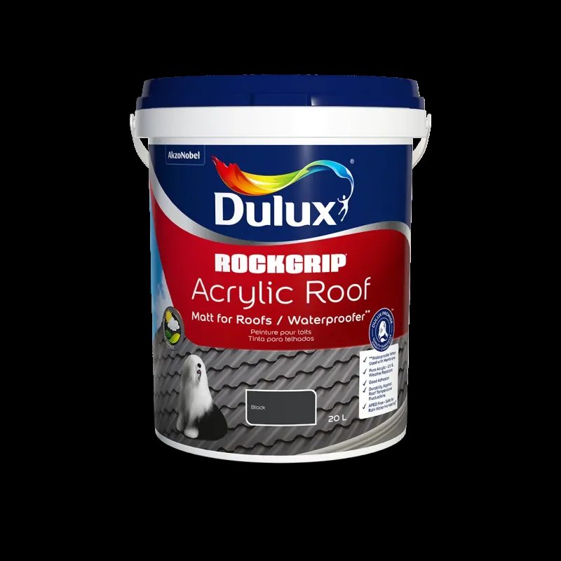 Rockgrip Acrylic Roof Black 20L