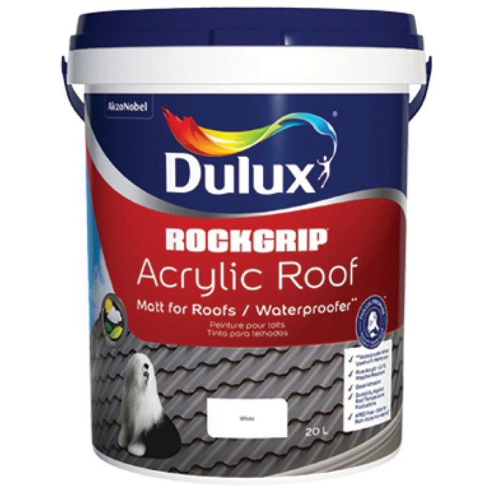 Rockgrip Acrylic Roof White 20L