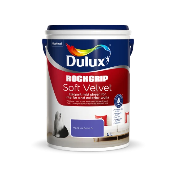 Dulux Rockgrip Soft Velvet - Base 8 1L