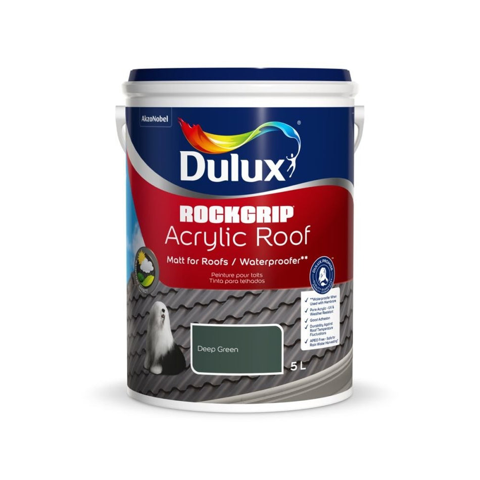 Dulux Rockgrip Acrylic Roof - Deep Green 5L