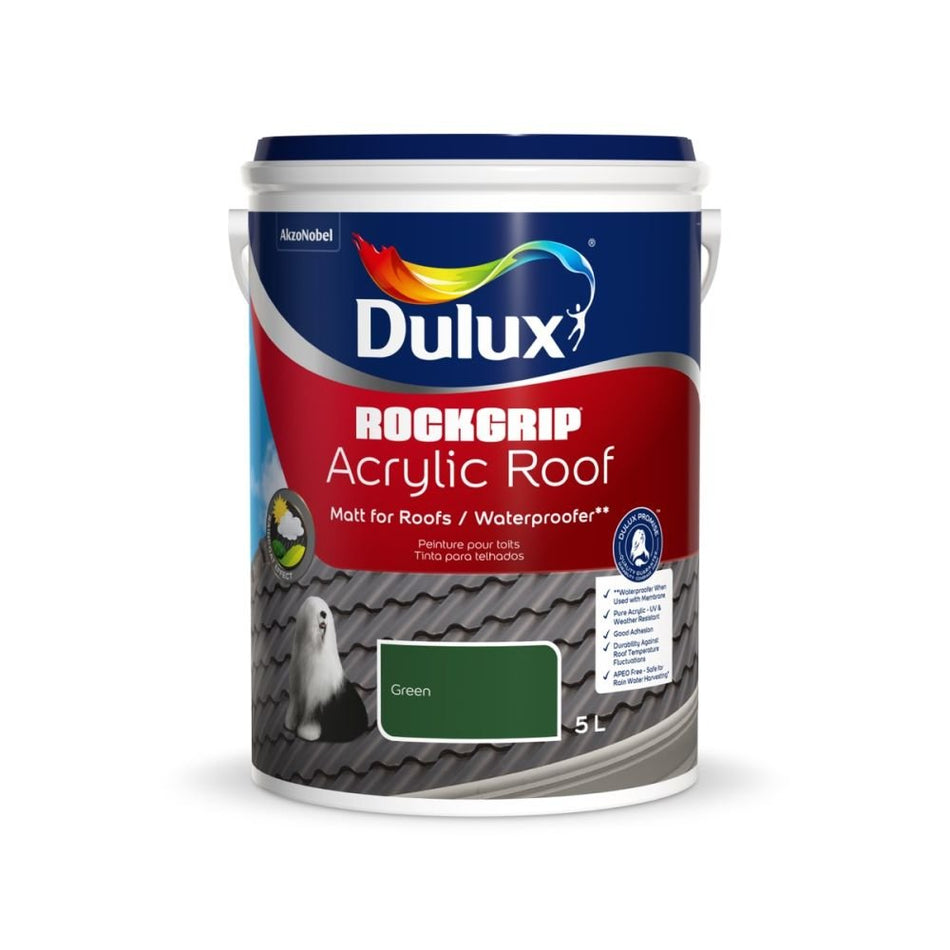 Dulux Rockgrip Acrylic Roof - Green 5L
