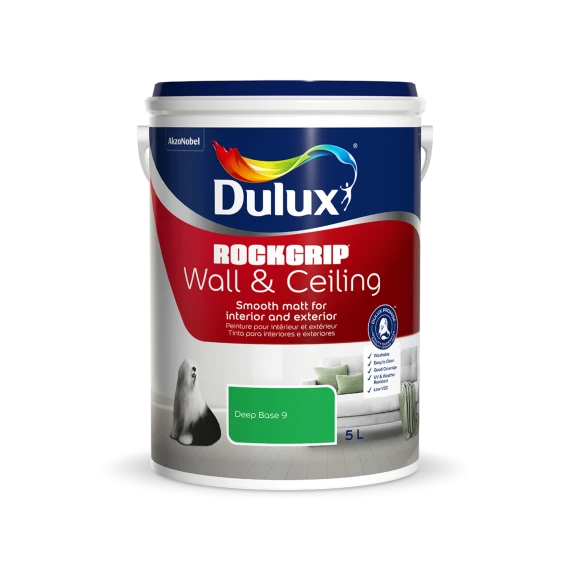 Dulux Rockgrip Wall & Ceiling - Base 9 1L