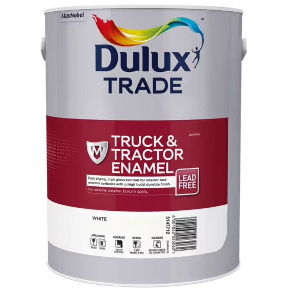 Dulux Trade Truck and Tractor Enamel IH Red 5L