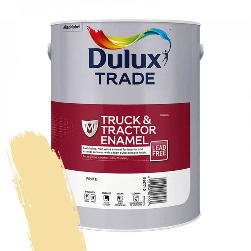 Dulux Trade Truck & Tractor Enamel 5L Mercedes Cream