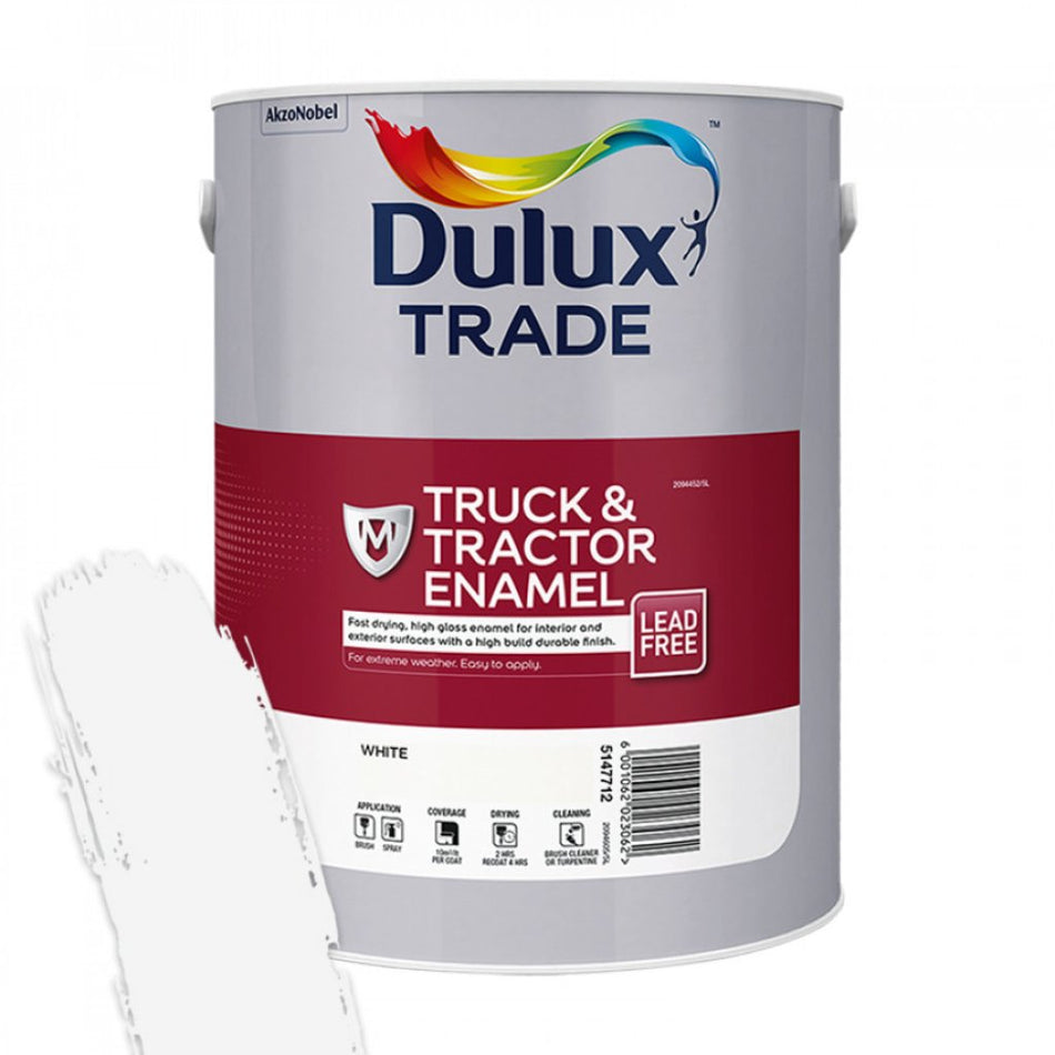 Dulux Trade Truck & Tractor Enamel 5L White