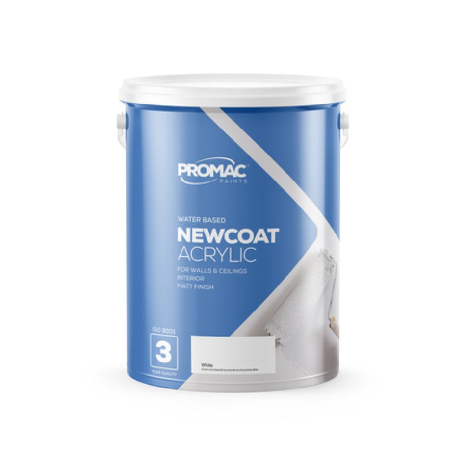 Promac Newcoat WB Acrylic PVA White 5L