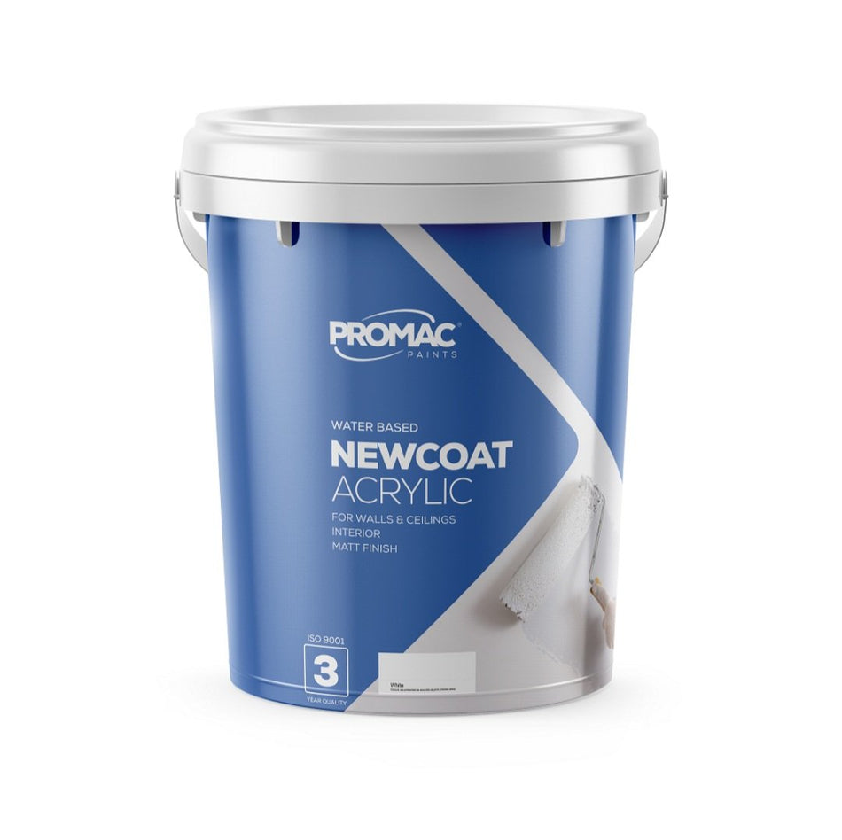 Promac Newcoat WB Acrylic PVA White 20L