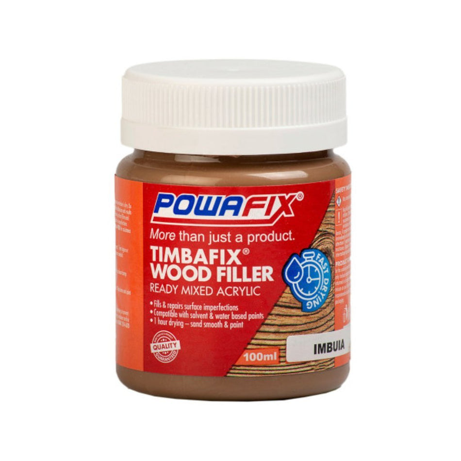 Powafix Wood Filler Spackle Skimmer Imbuia 100ML