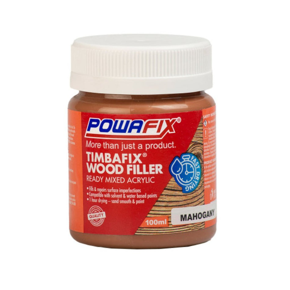 Powafix Wood Filler Spackle Skimmer Mahogany 100ML