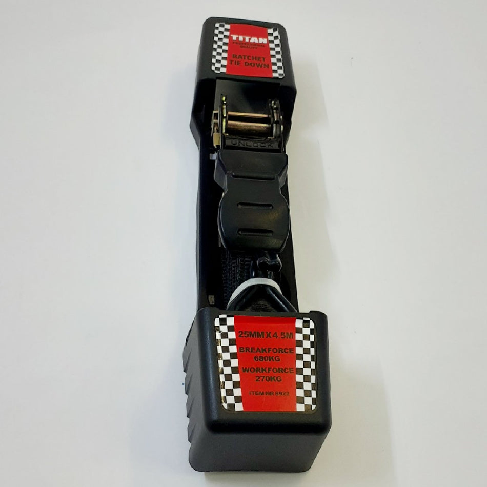 Titan Ratchet Tie Down 25mmx4.5m -
