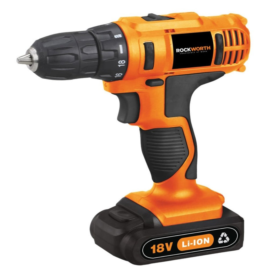 Rockworth Drill/Driver Set 18V Cordless 2.0AH