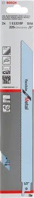 Bosch Reciprocating Saw Blade S 1122 BF Metal 225x19x0.9mm 2Pc -