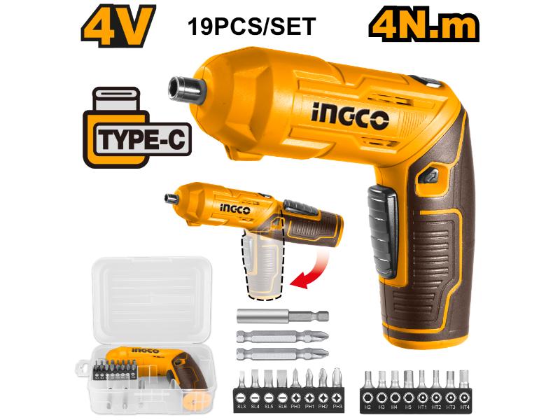 Ing-co 4V Lithium-Ion Cordless Screwdriver
