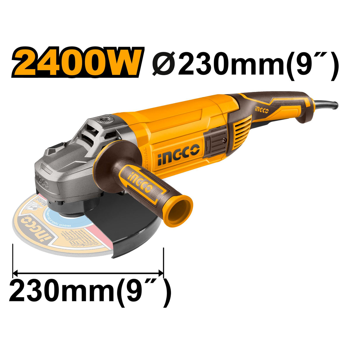 Ing-co Angle Grinder 2400w 230mm