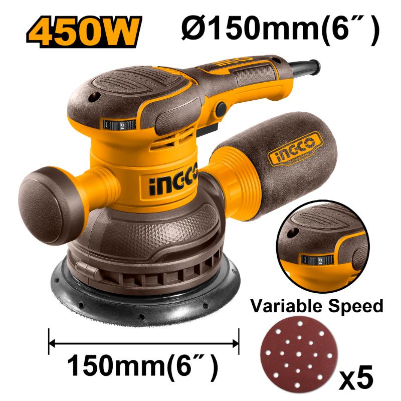 Ing-co Rotary Sander 450w 150mm