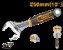 Wrench Adjust 250MM S/Grip Crv