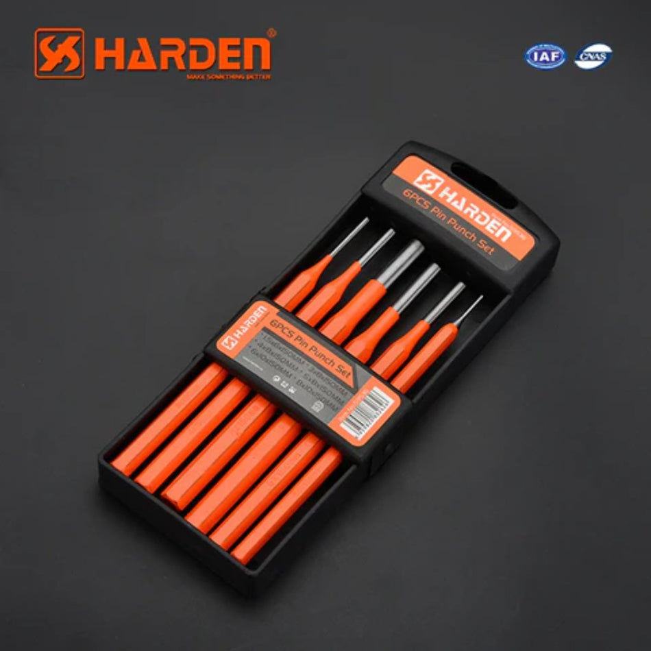 Harden Pin Punch Set 6pc