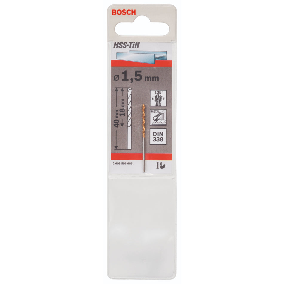 Bosch Drill Bit HSS-TiN DIN