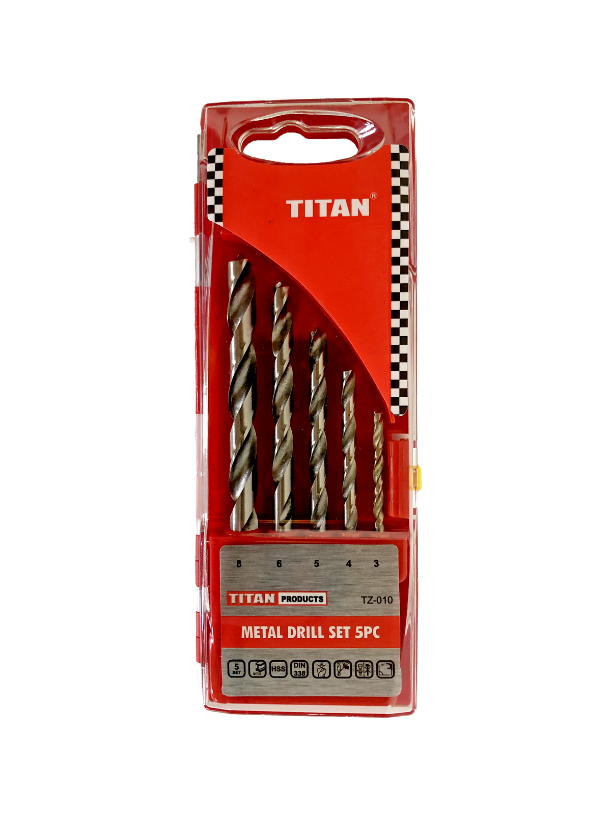 Titan Drill Bit Set HSS 5pc -