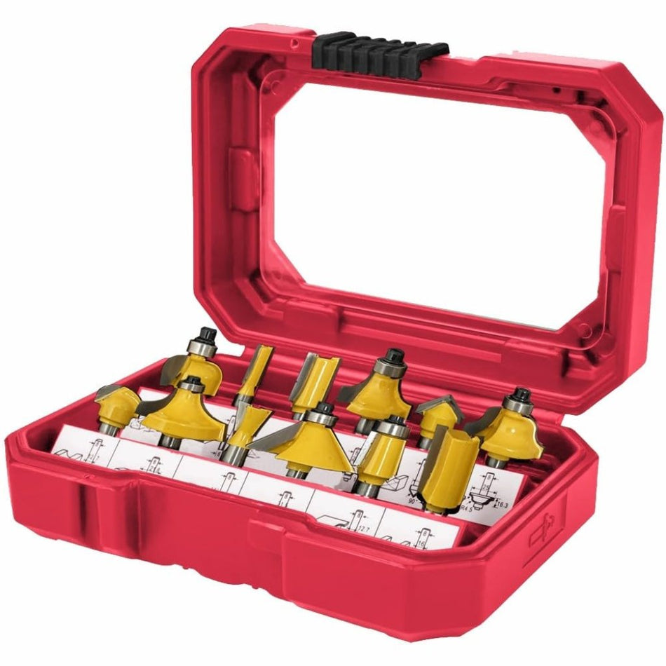 Router Bit Set 24Pc Aluminium Case 1/4 Shank