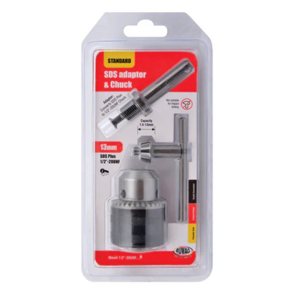Ruwag Key Type Chuck Sds Adaptor 13mm 1'S