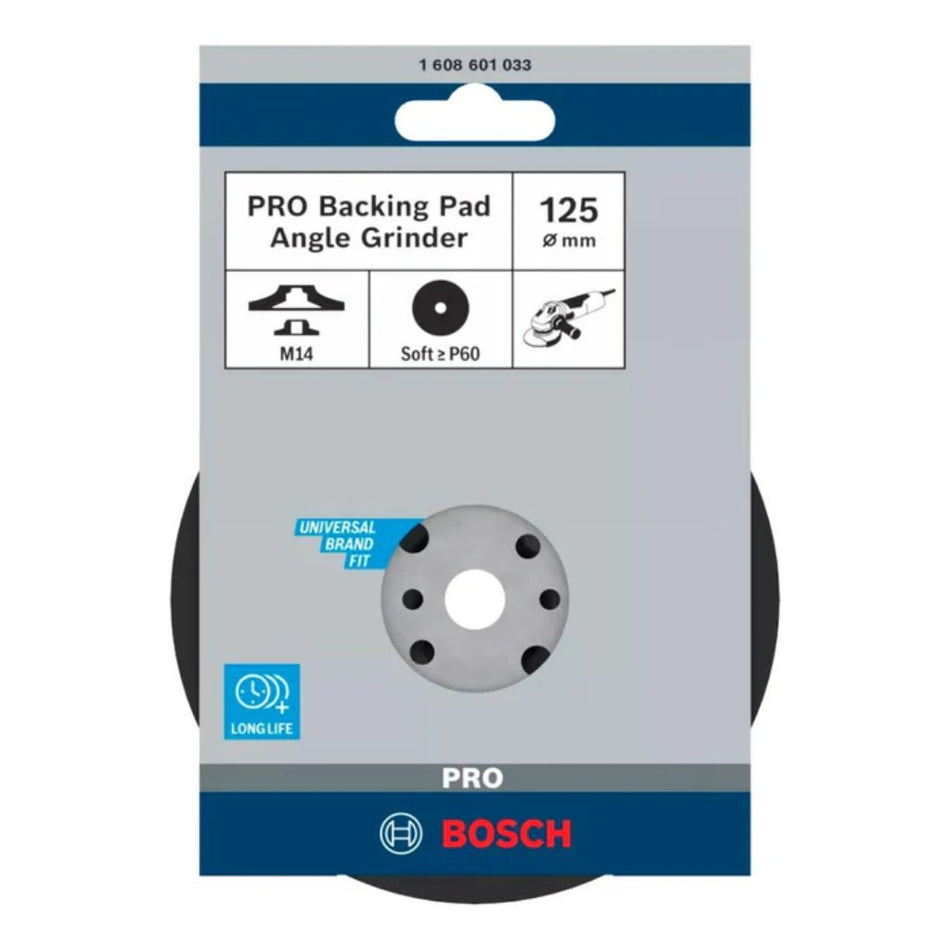 Bosch Pro Backing Pad Soft For Small Angle Grinders