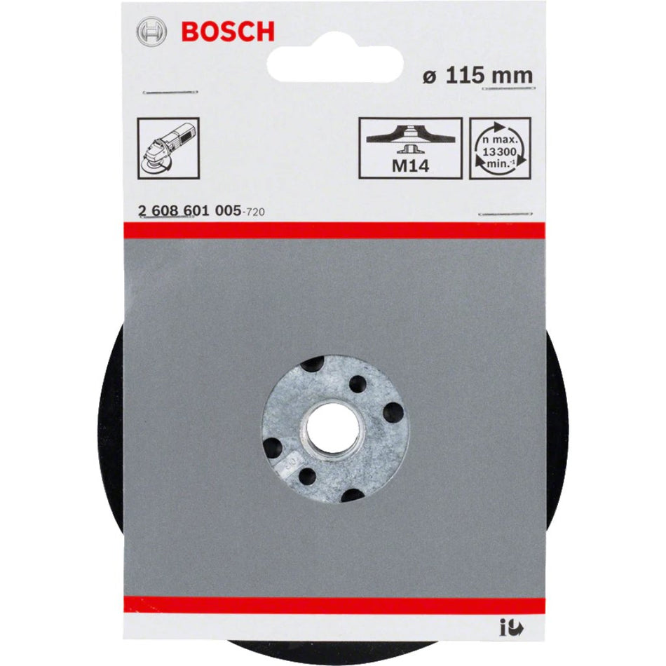 Bosch Backing Pad Rubber M14x115mm 2608601005
