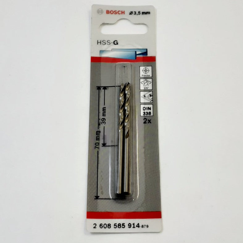 Bosch Drill Bit HSS Point TEQ 2pc 3.5mm