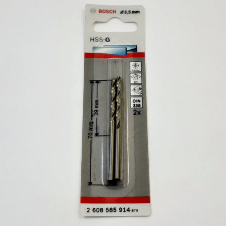 Bosch Drill Bit HSS Point TEQ 2pc 3.5mm