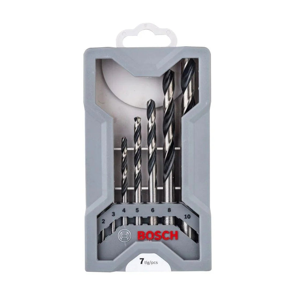 Bosch Drill Bit Set HSS Point TeQ Mini X-line 7pc
