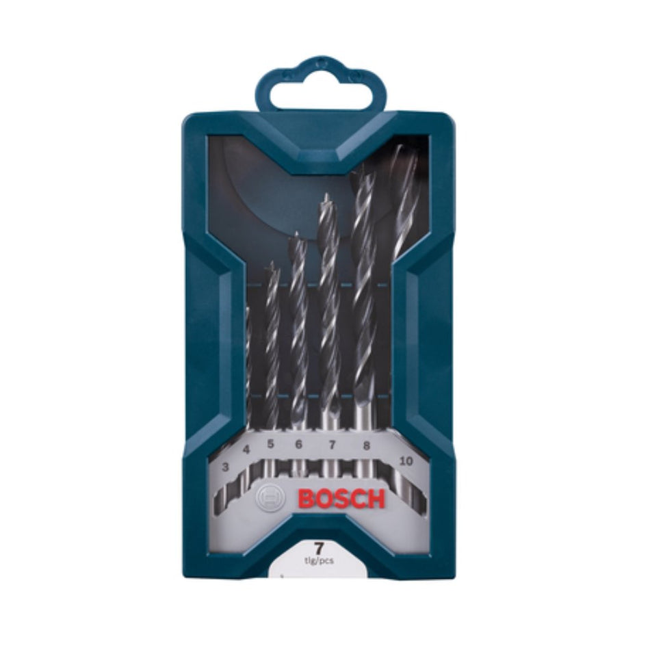 Bosch Drill Bit Set Mini-X-Blue Line Wood 3-10mm 7Pc