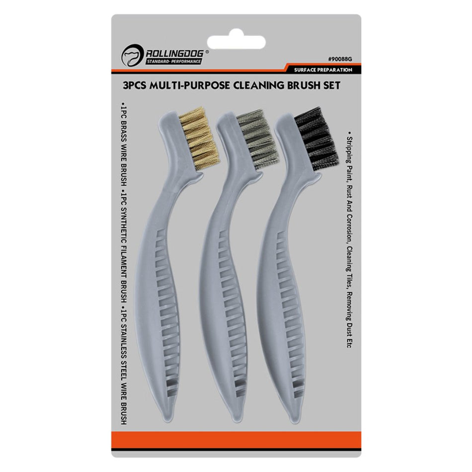 Rollingdog Brush Set Multi Purpose 3pc Small