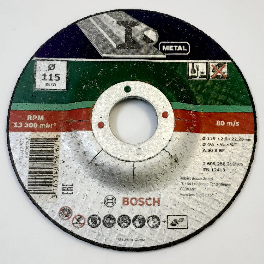 Bosch Grinding Disc Metal Depressed Centre A24P BF 115x6.0x22.23mm