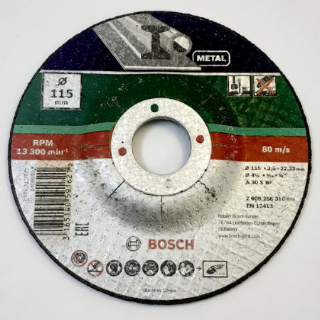 Bosch Grinding Disc Metal Depressed Centre A24P BF 115x6.0x22.23mm