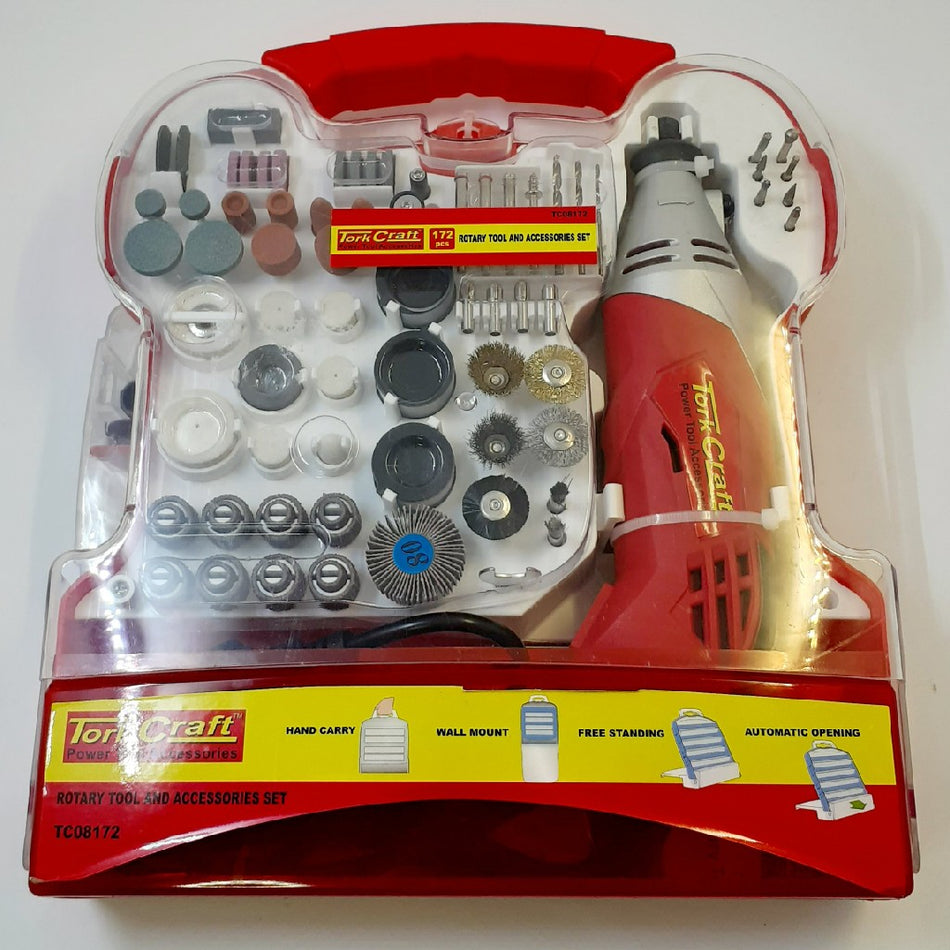 Mini Rotary Tool 170W & Accessory Kit 172Pc TC08173