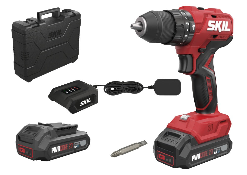 Skil Drill Hammer DIY Brushless Cordless Set Red Range