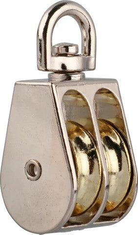 Ruwag Pulley Swivel Double Nickle Plated Each 25mm